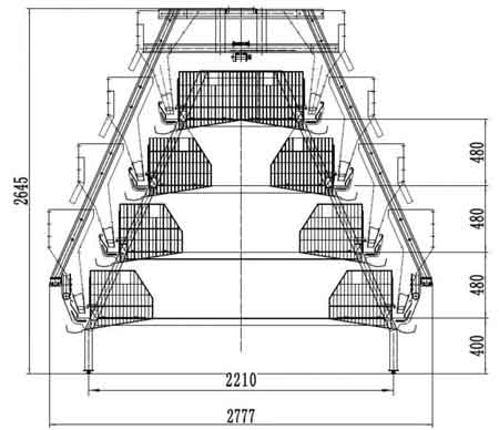 hen cage specification
