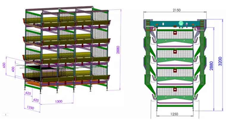 broiler cage specification