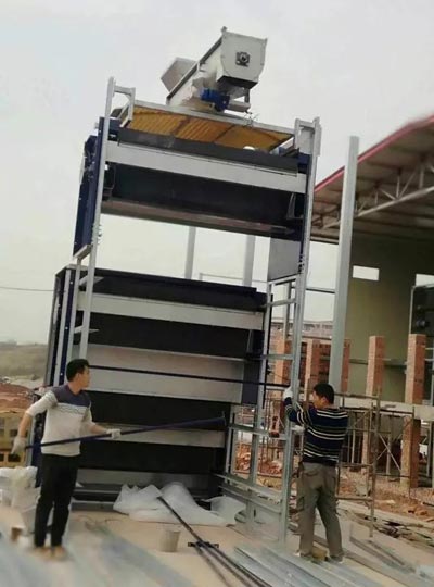 chicken manure dryer installation